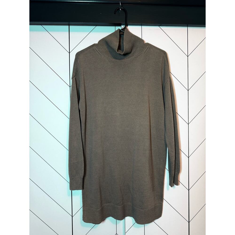 Melrose & Market Women’s XXS Brown Oversized Turtleneck Long Sleeve Sweater